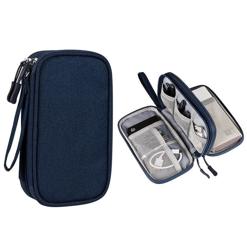 Portable Travel Digital Product Storage Bag Organizer Multi-layer Headset Cable Bag Charging Treasure USB Data Cable Bag